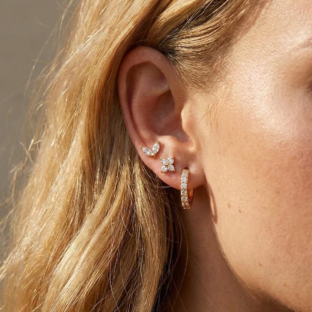 Elysian Tulip Hoop Earring Set