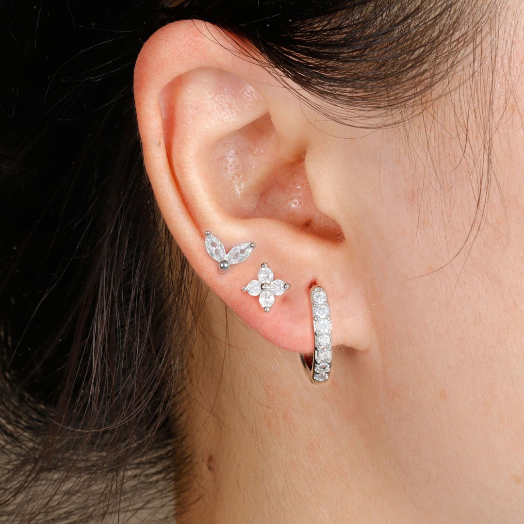 Elysian Tulip Hoop Earring Set
