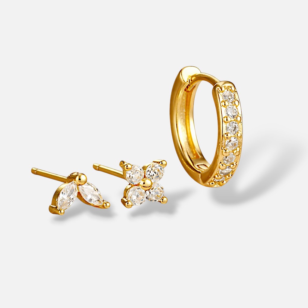 Elysian Tulip Hoop Earring Set