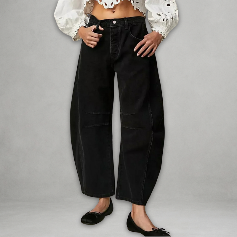 Entela – Casual Loose Jeans with Pocket