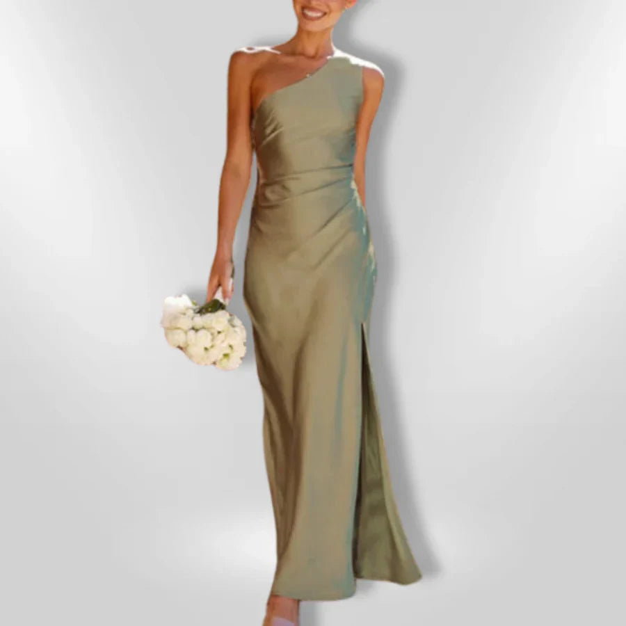 Erminia – Asymmetrical Dress with Slit