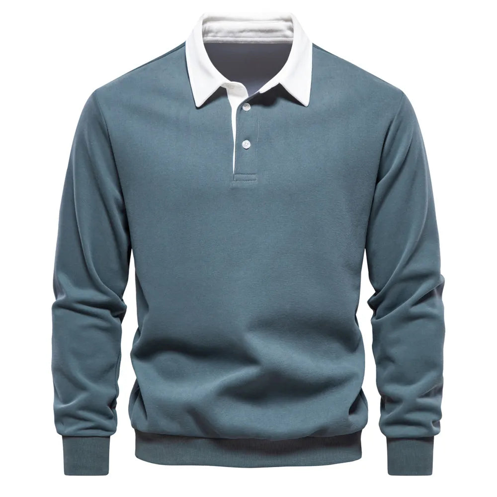 Eugen – Classic Winter Polo Design Sweatshirt