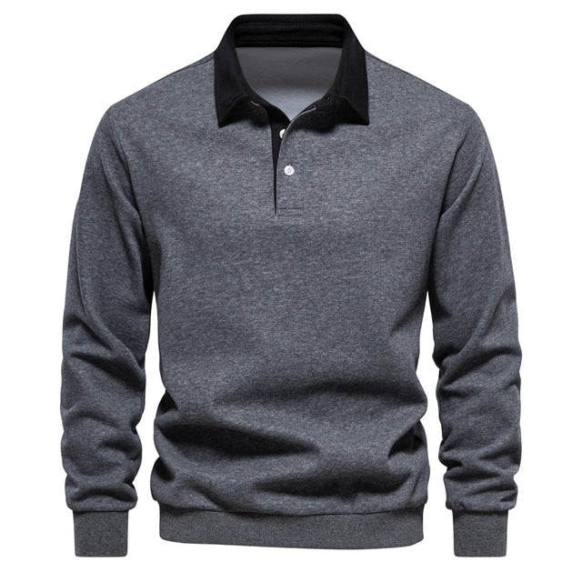 Eugen – Classic Winter Polo Design Sweatshirt