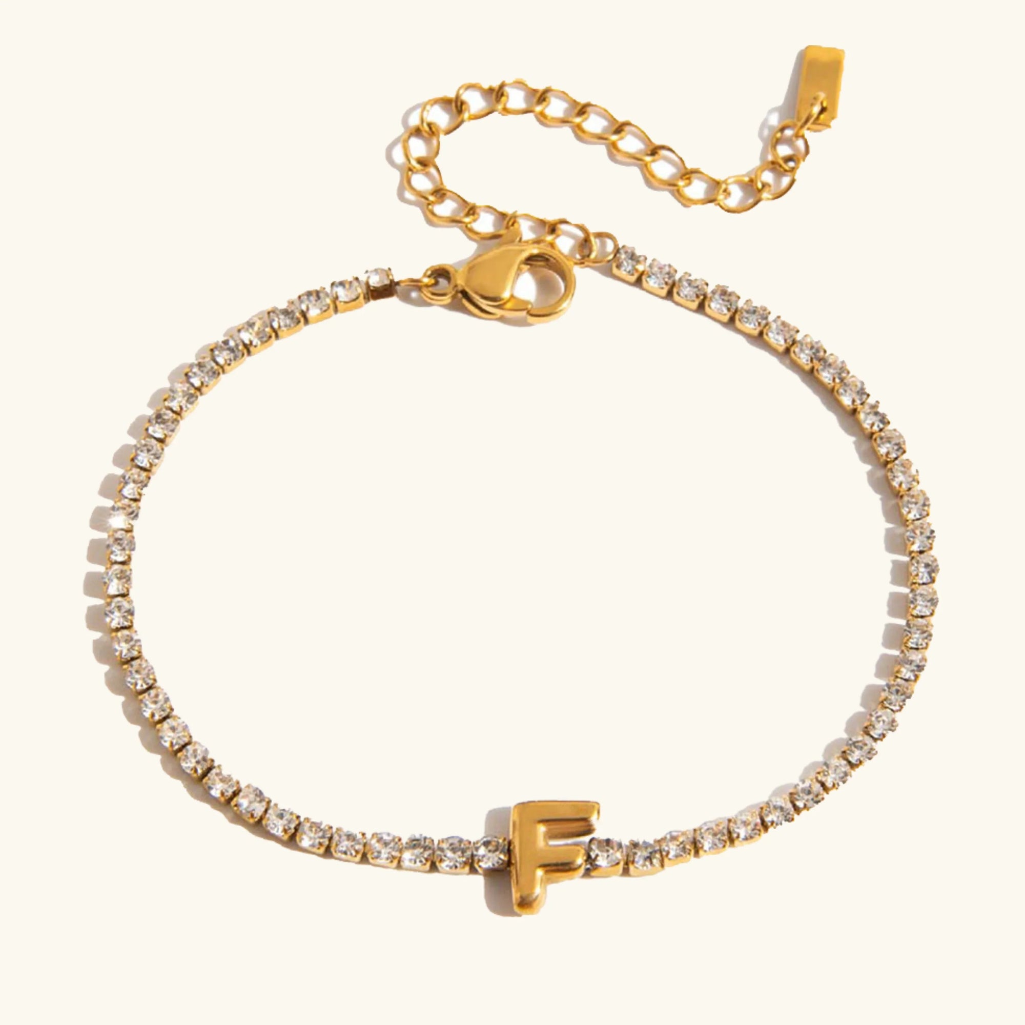 Stridr Edge Bubble Letter Tennis Bracelet