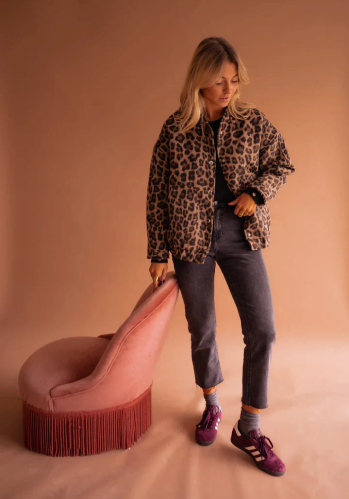 Fairuza – Leopard Jacket with Buttons