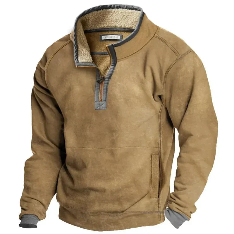 Farley – Fleece-Lined Zip-Up Pullover