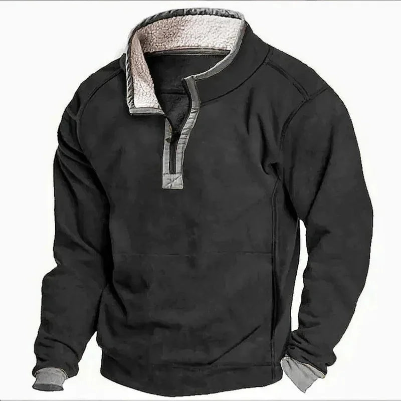 Farley – Fleece-Lined Zip-Up Pullover