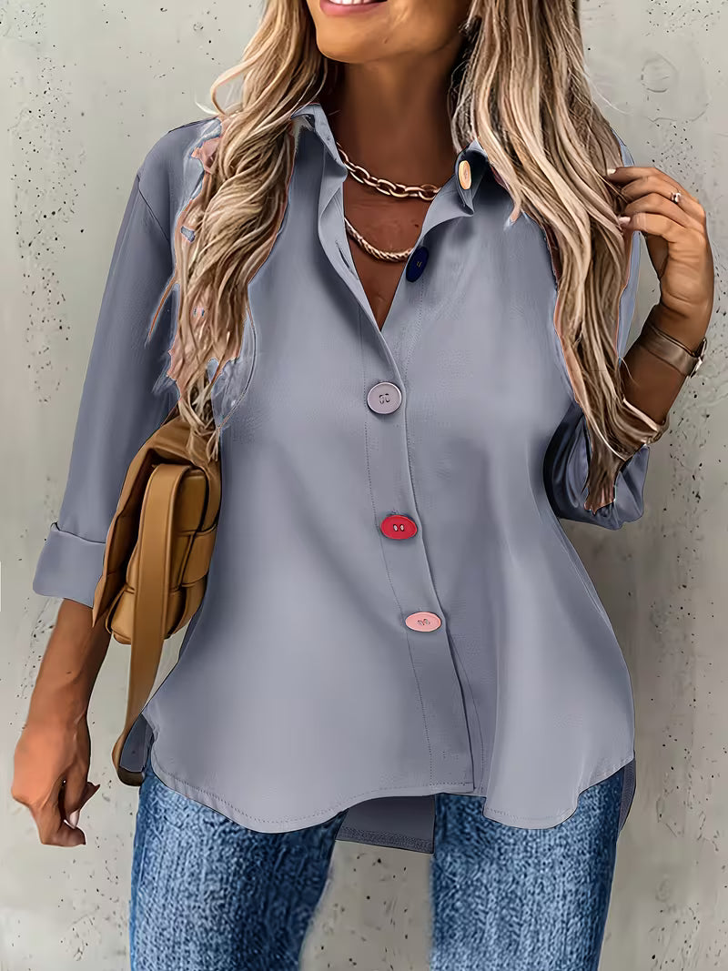 Fausta – Single-Breasted Long Sleeve Shirt