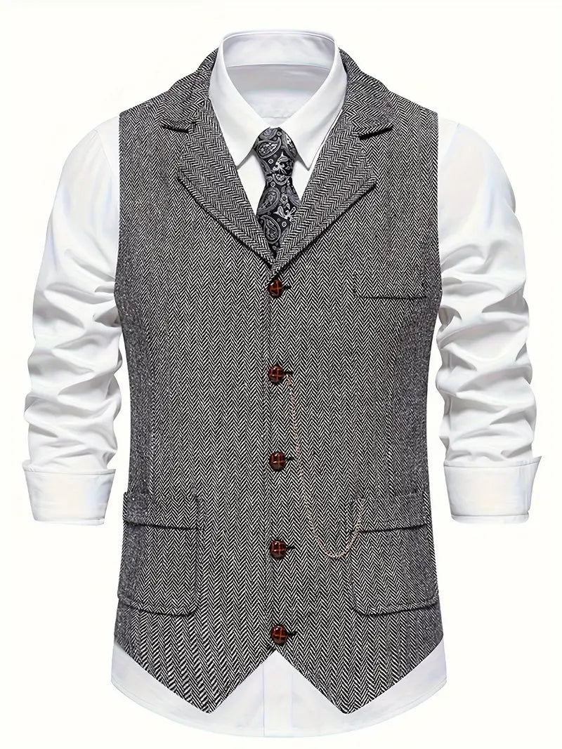 Ferry – Single-Breasted Waistcoat with Lapel