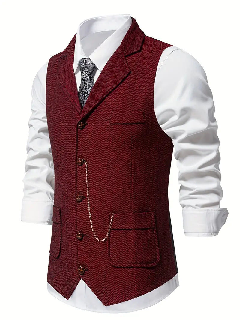 Ferry – Single-Breasted Waistcoat with Lapel