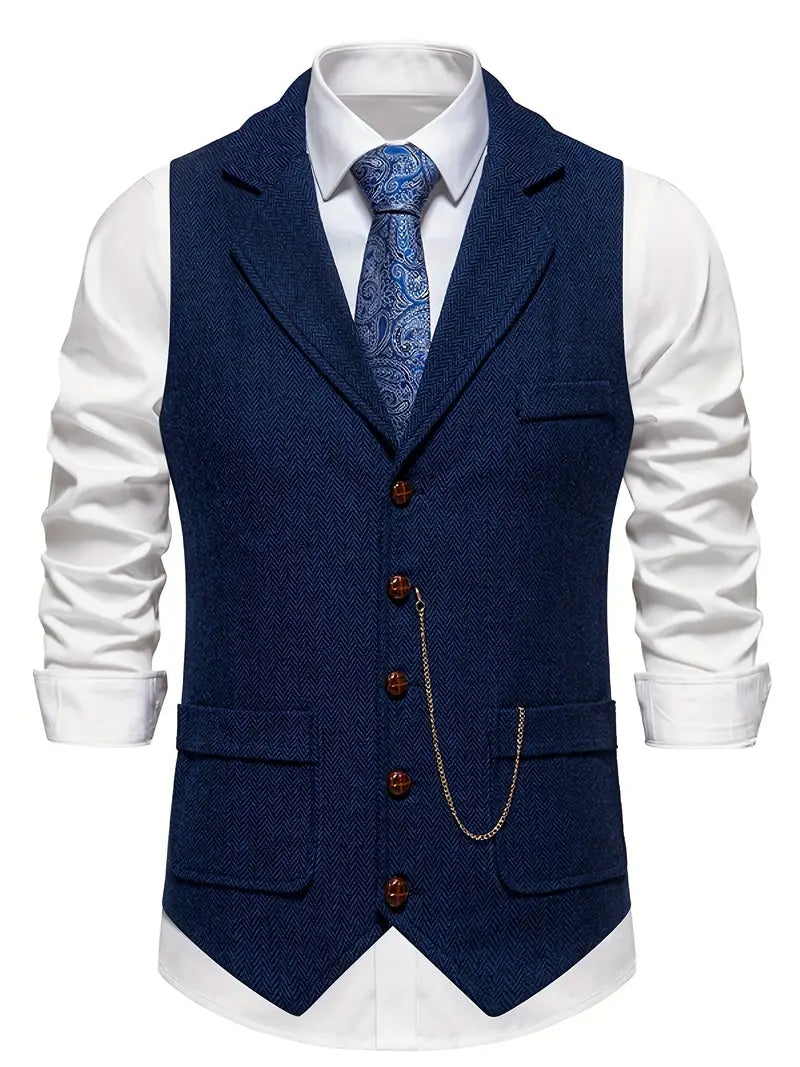 Ferry – Single-Breasted Waistcoat with Lapel