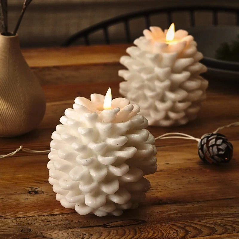 ForestFlame – Atmospheric, Flameless Candle in Pine Cone Shape