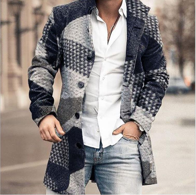 Franck – Long-Sleeve Checked Jacket with Buttons