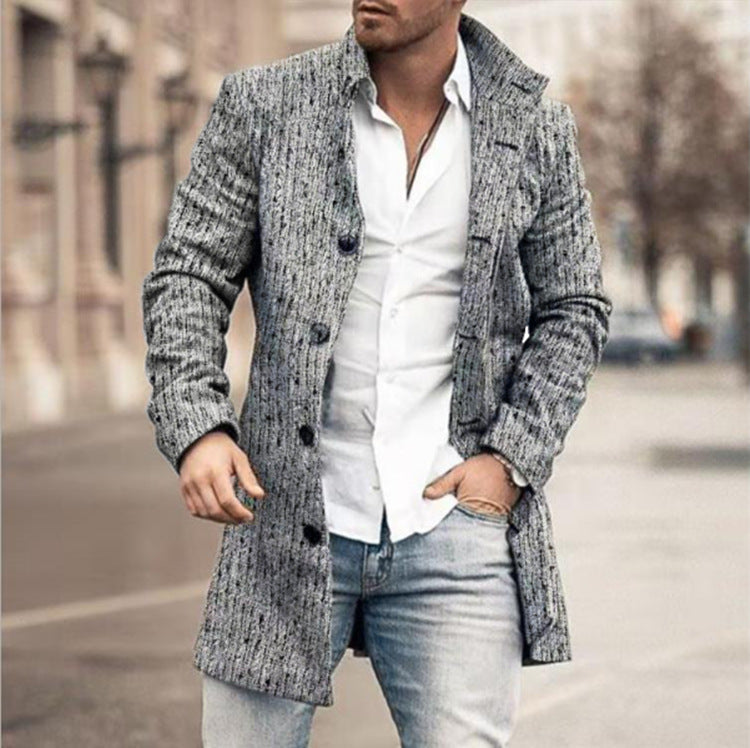 Franck – Long-Sleeve Checked Jacket with Buttons