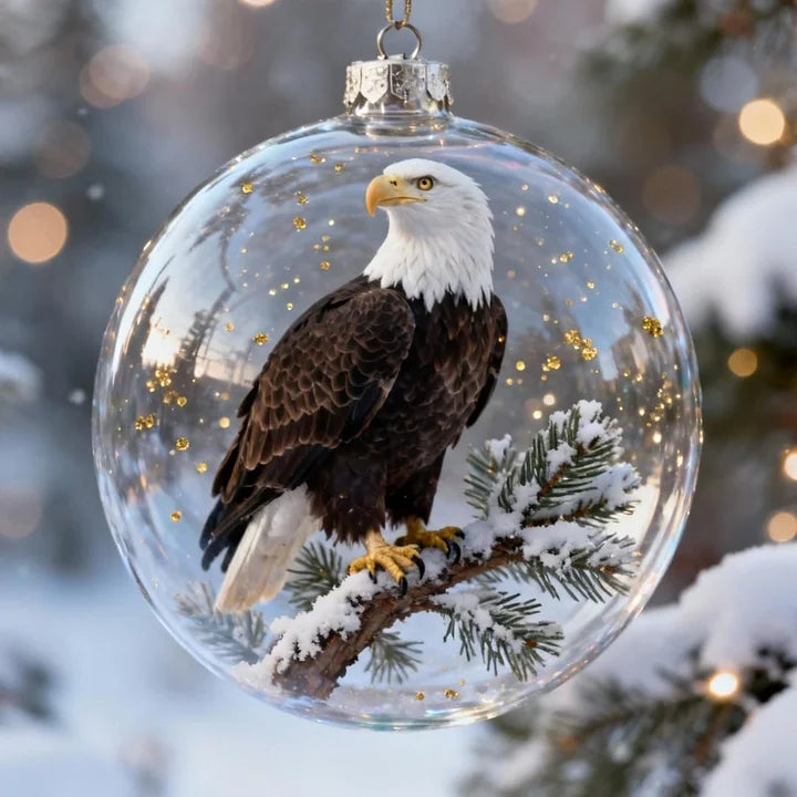 FrostFlight – Collection of Glass Christmas Ornaments with Cute Birds