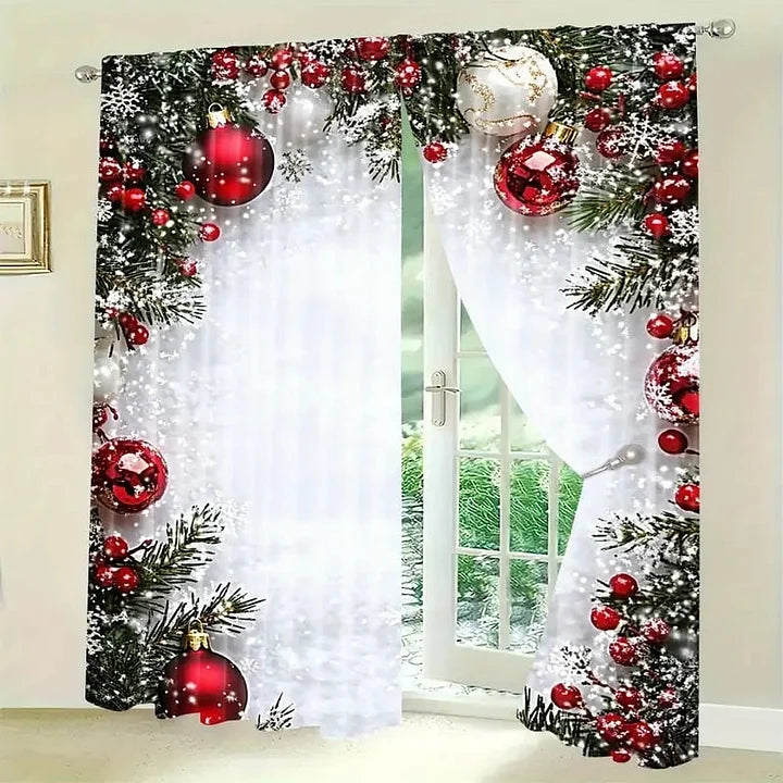 FrostLinen – Curtains with Christmas Motif