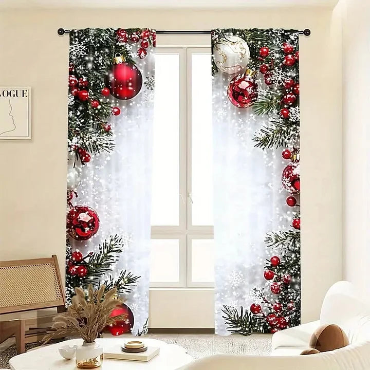 FrostLinen – Curtains with Christmas Motif