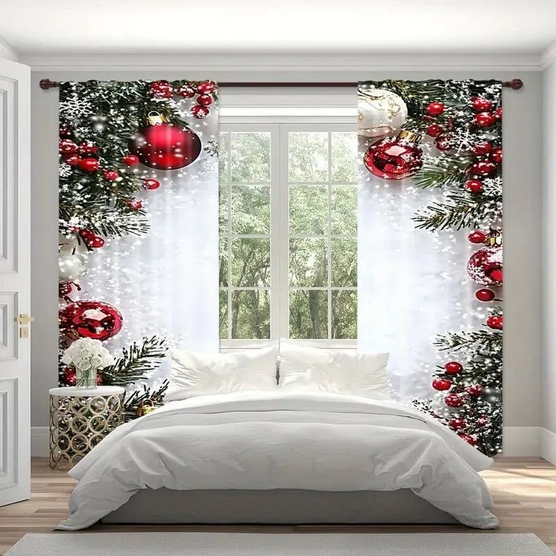 FrostLinen – Curtains with Christmas Motif