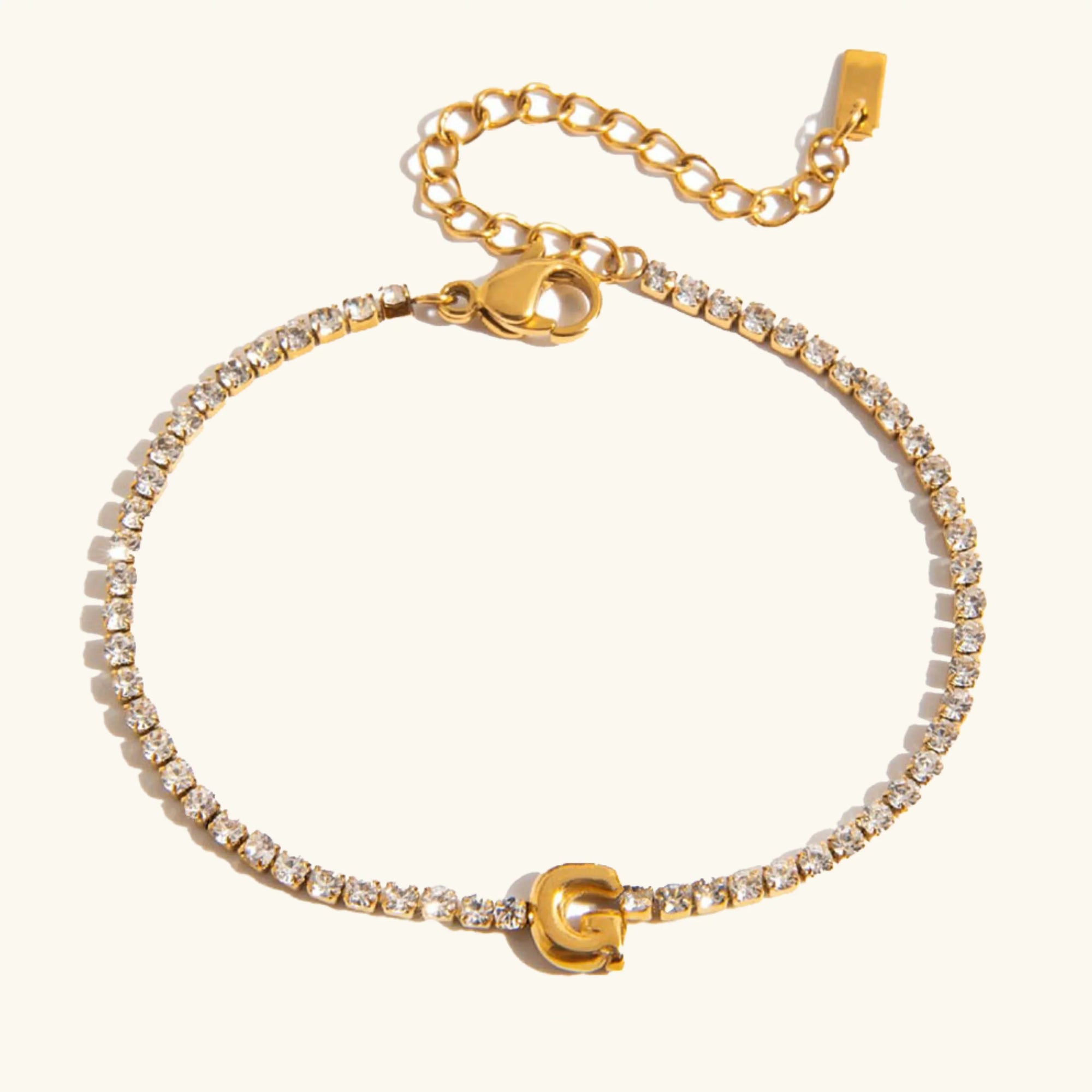 Stridr Edge Bubble Letter Tennis Bracelet