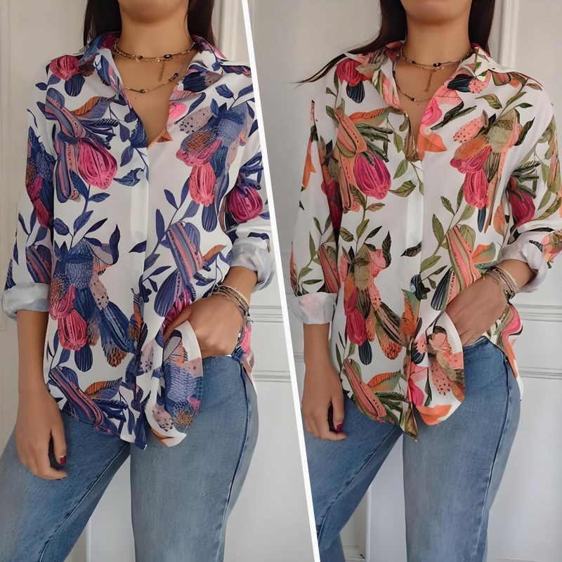 Garner – Stylish Plant Shirt with Floral Prints