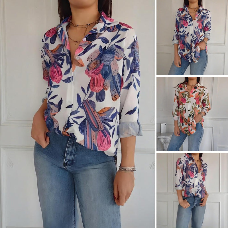 Garner – Stylish Plant Shirt with Floral Prints