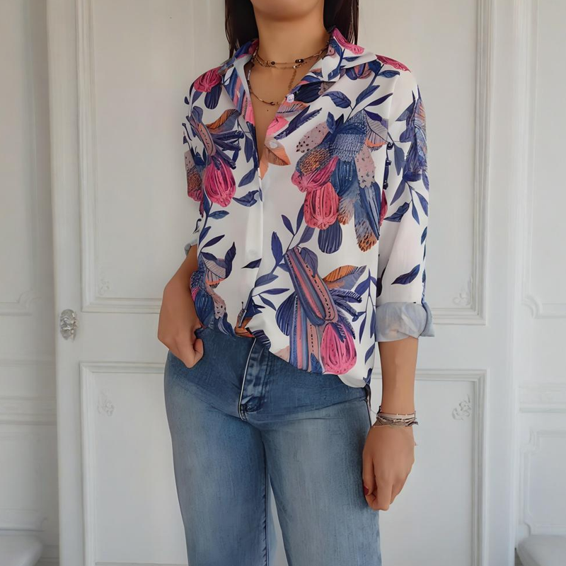 Garner – Stylish Plant Shirt with Floral Prints