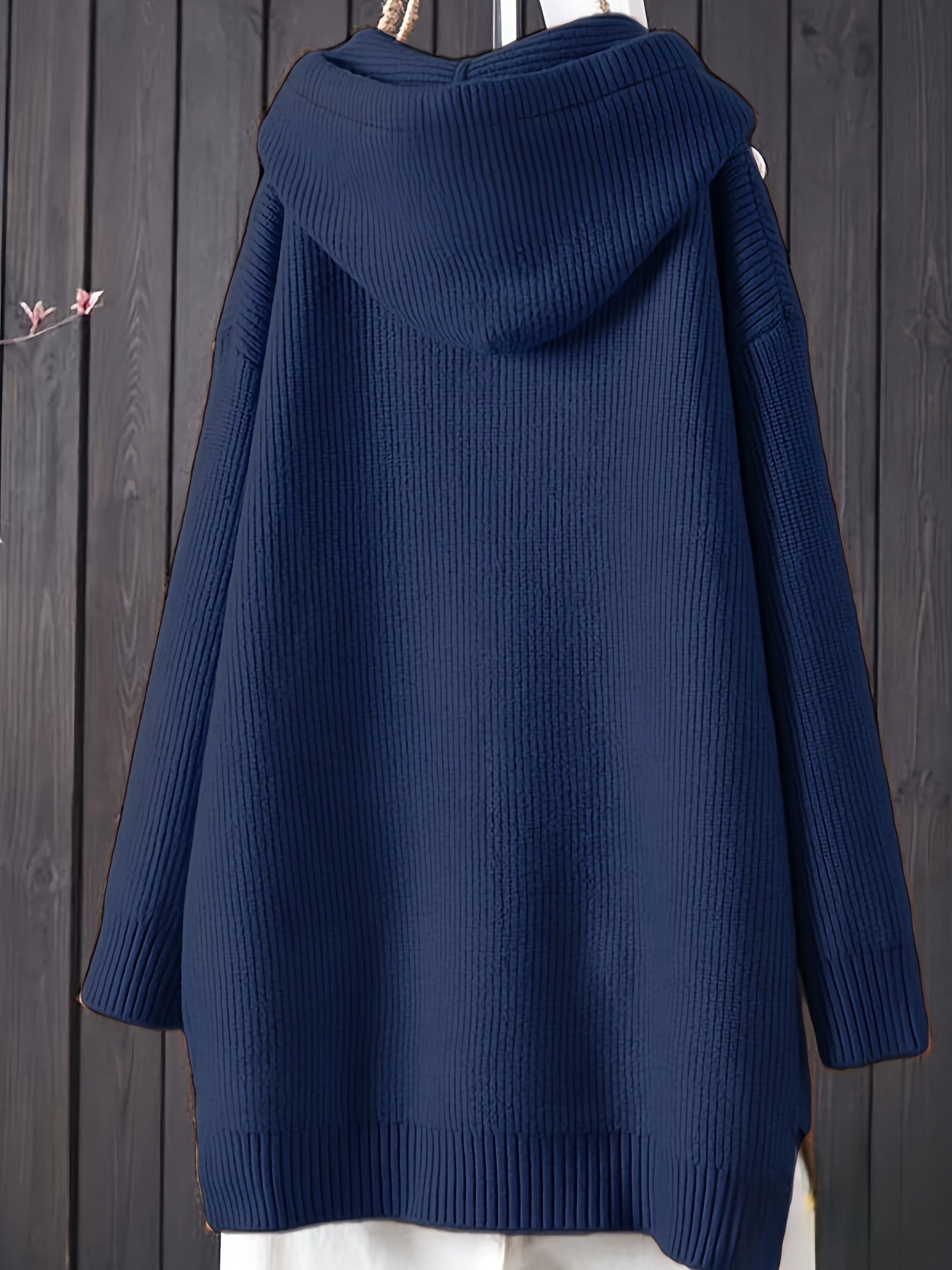 Genivee – Casual Long Sleeve Knit Hoodie