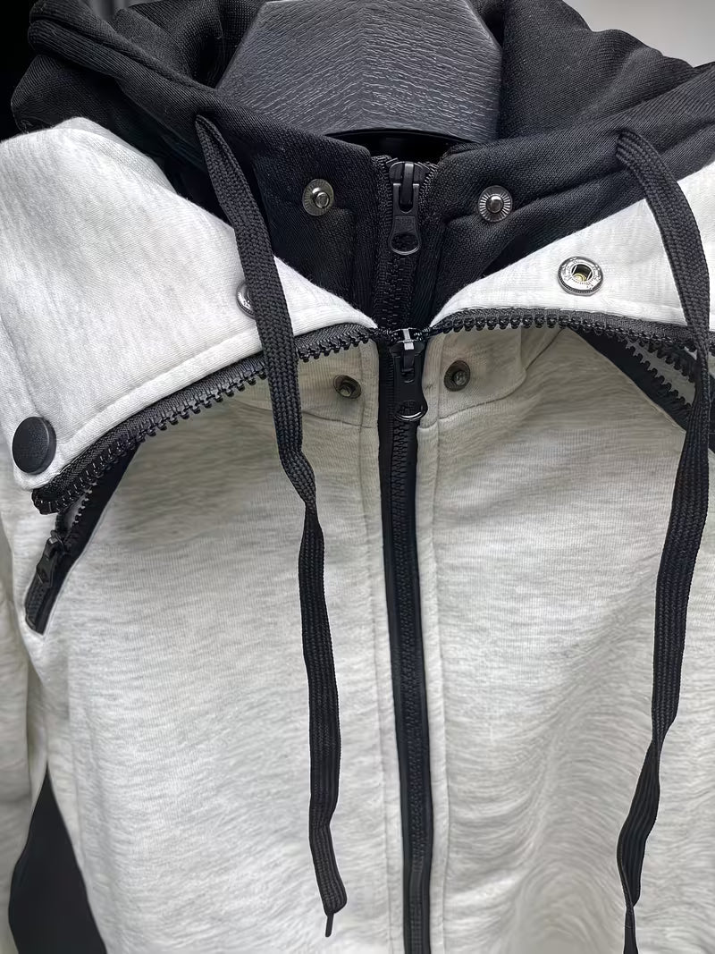 Griffiths – Long-Sleeve Hoodie with Quarter Zip