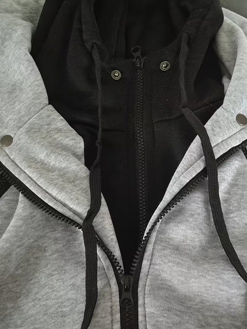 Griffiths – Long-Sleeve Hoodie with Quarter Zip