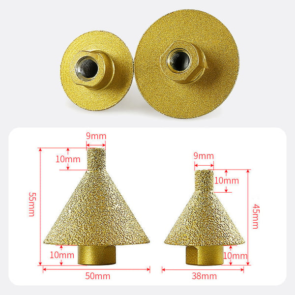 GrindEdge - Diamond Beveling Router Bit for Angle Grinders