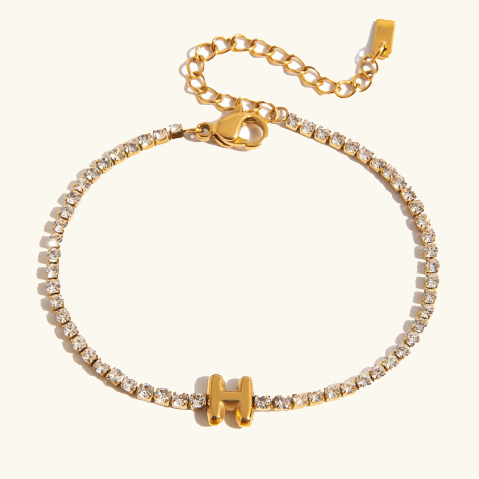 Stridr Edge Bubble Letter Tennis Bracelet