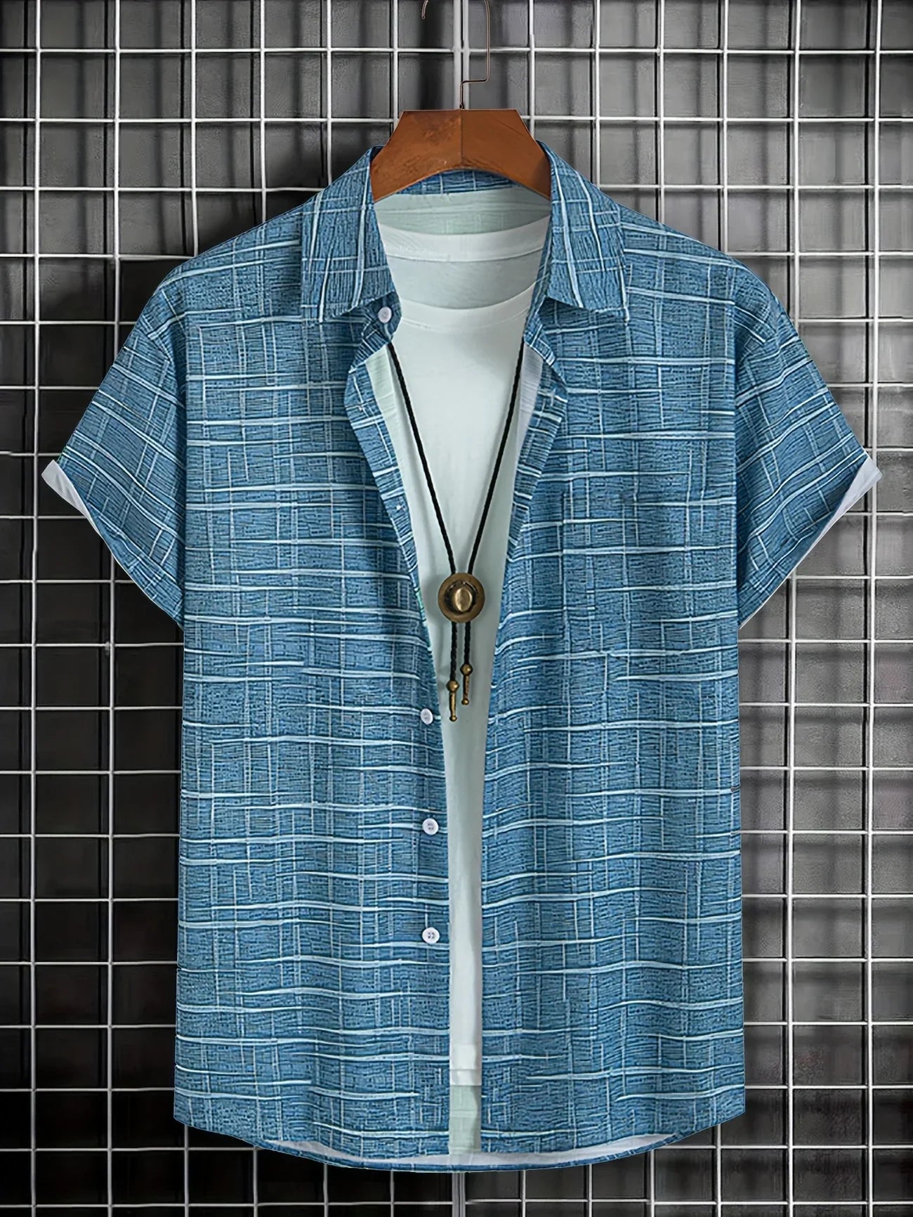 Haroyan – Stylish Shirt with Checked Stripe Pattern