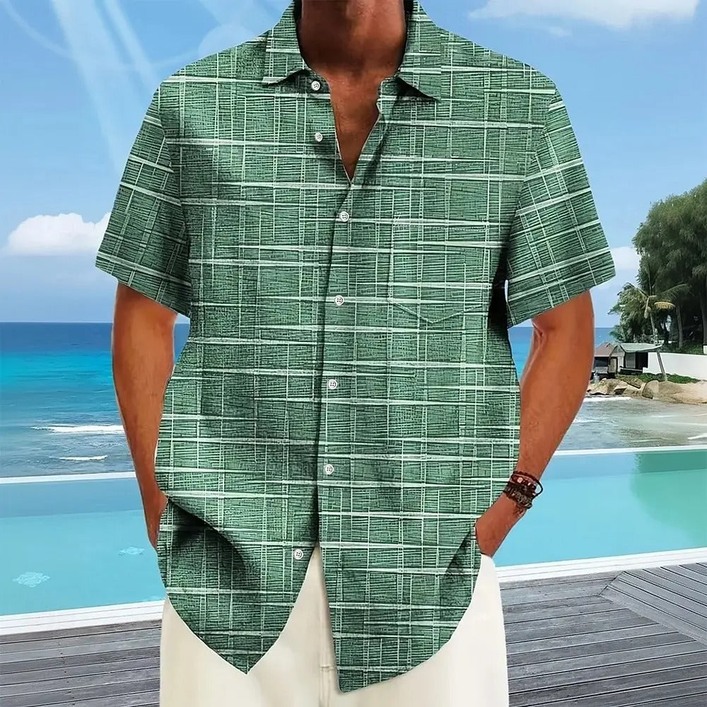 Haroyan – Stylish Shirt with Checked Stripe Pattern