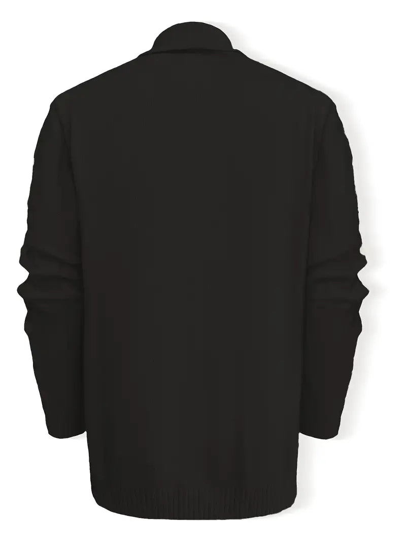 Hatem - Casual Knit Cardigan with Long Sleeves