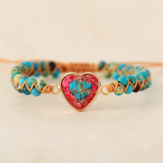 HeartBracelet – Jasper Bracelet with a Passionate Heart