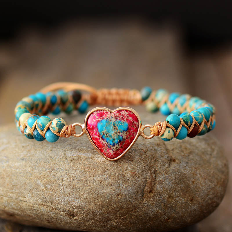 HeartBracelet – Jasper Bracelet with a Passionate Heart