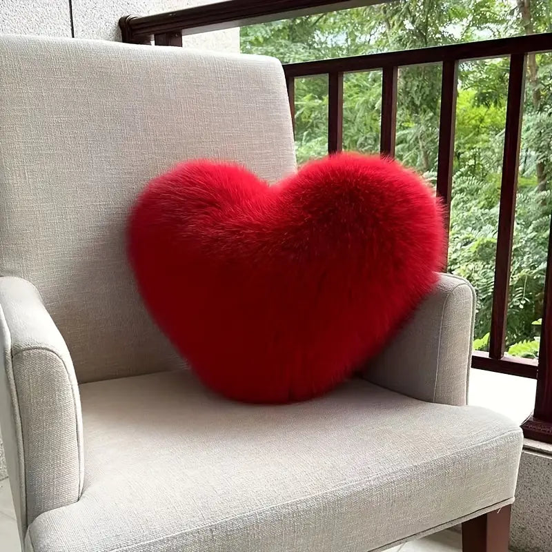 HeartNest – A Cute Heart-Shaped Plush Pillow
