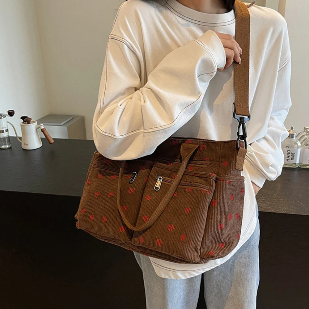 Helja - Crossbody Bag with Strawberry Print