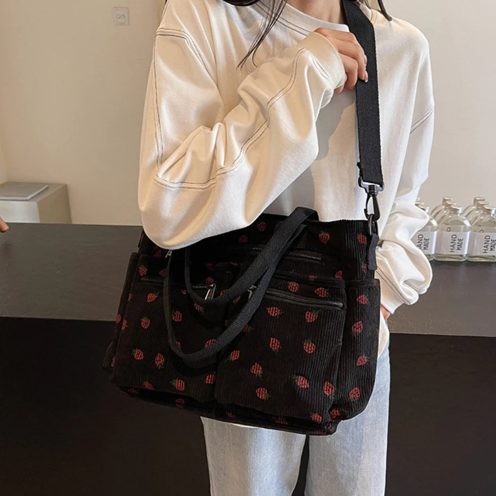Helja - Crossbody Bag with Strawberry Print