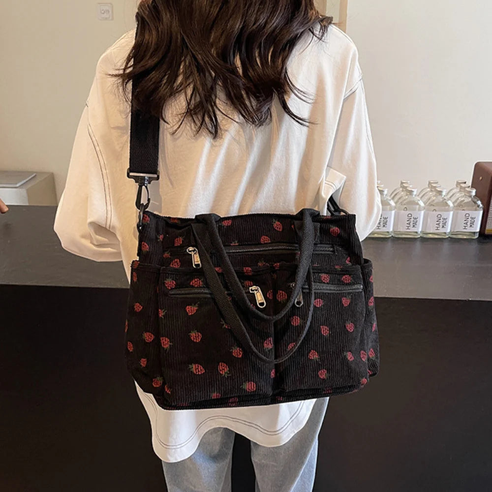 Helja - Crossbody Bag with Strawberry Print