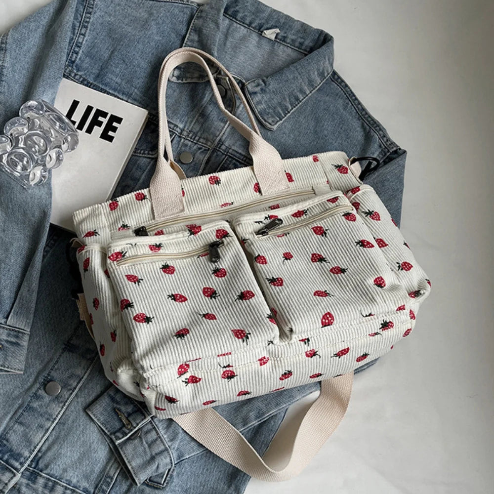 Helja - Crossbody Bag with Strawberry Print