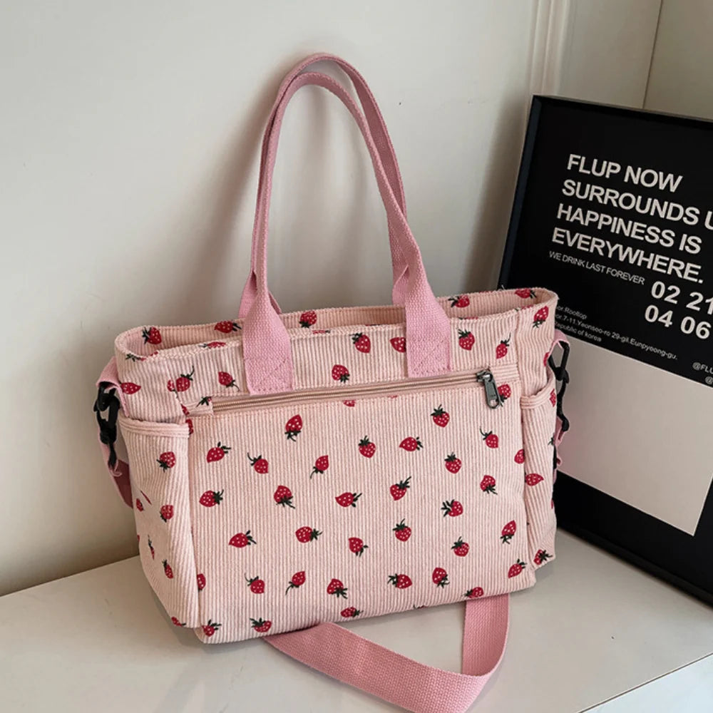 Helja - Crossbody Bag with Strawberry Print