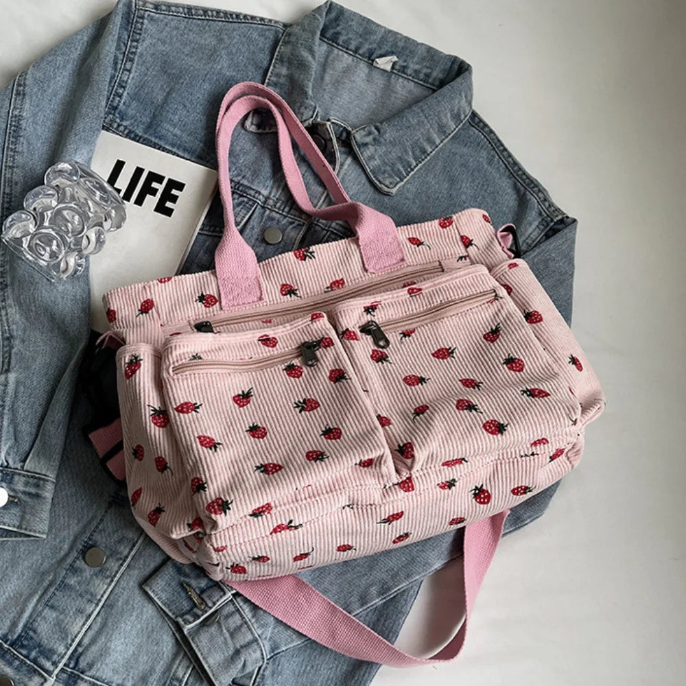 Helja - Crossbody Bag with Strawberry Print