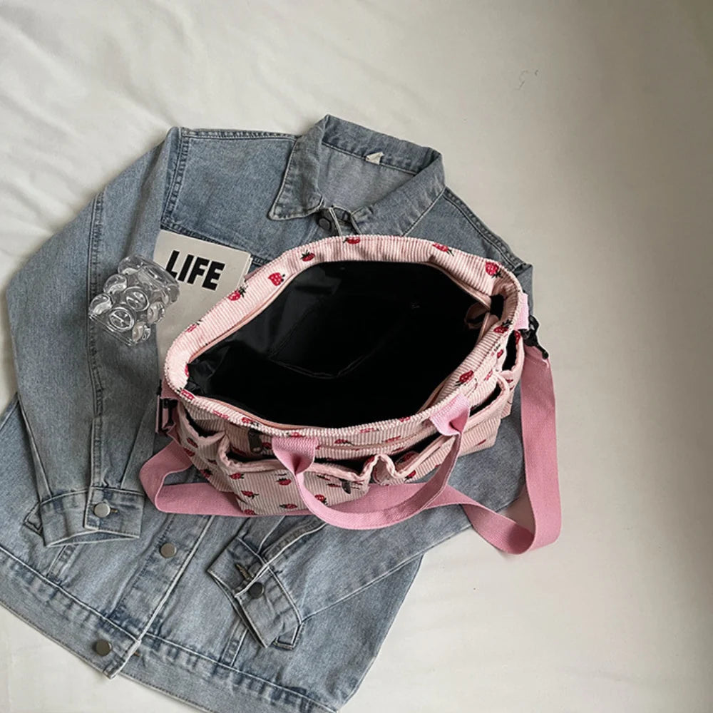 Helja - Crossbody Bag with Strawberry Print