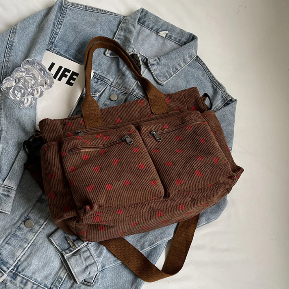 Helja - Crossbody Bag with Strawberry Print