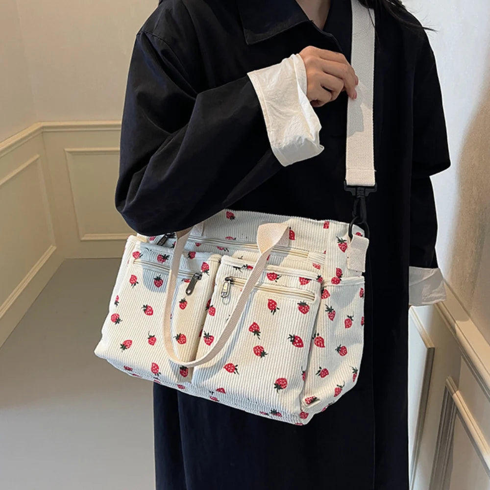 Helja - Crossbody Bag with Strawberry Print