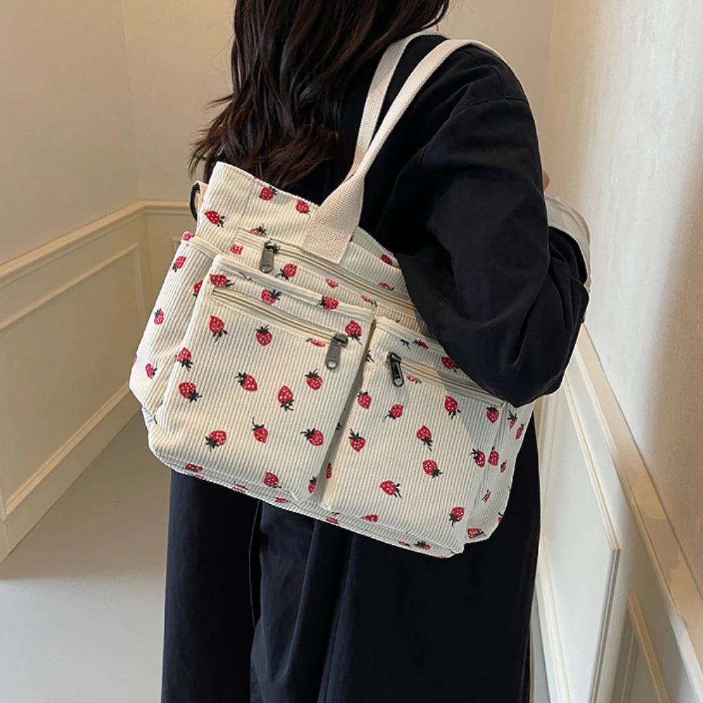 Helja - Crossbody Bag with Strawberry Print