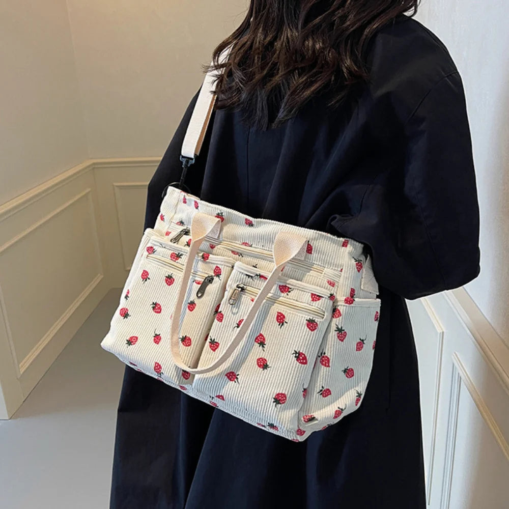 Helja - Crossbody Bag with Strawberry Print