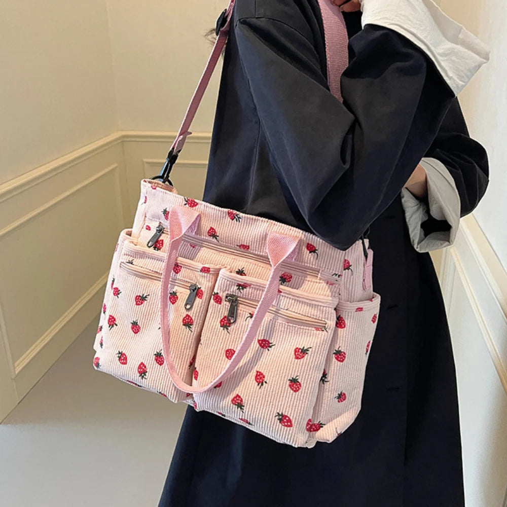Helja - Crossbody Bag with Strawberry Print