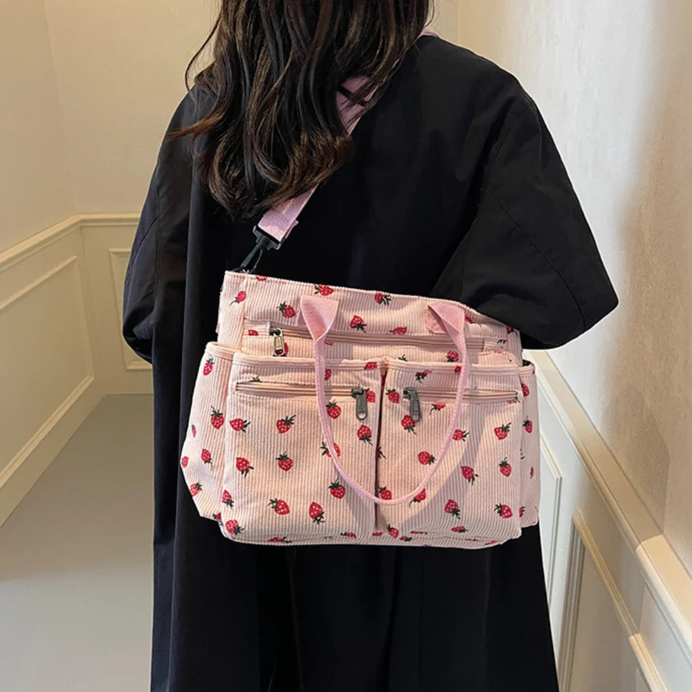 Helja - Crossbody Bag with Strawberry Print